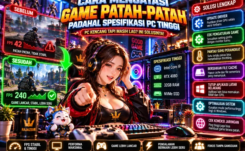 Cara Mengatasi Game Patah-Patah Padahal Spesifikasi PC Tinggi